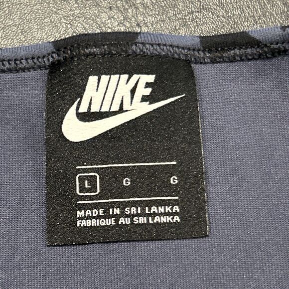 Nike Dress Womens Large Black Gray Floral DM1549-010 Tank Sleeveless Cotton - Picture 3 of 7